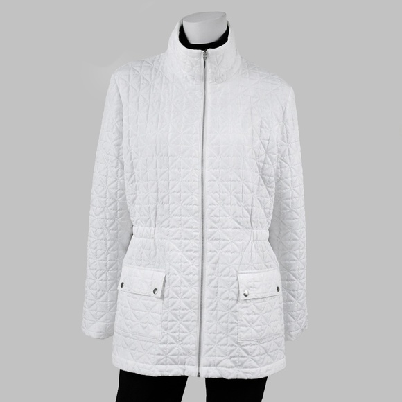 CHICO'S WEEKEND Quilted Front Zip Jacket Size CHICO'S 2 US L - Picture 2 of 10